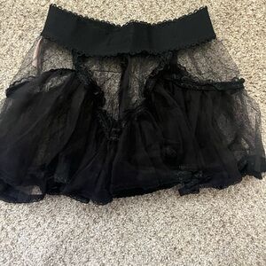 Agent Provacateur Black Lace Tulle Skirt